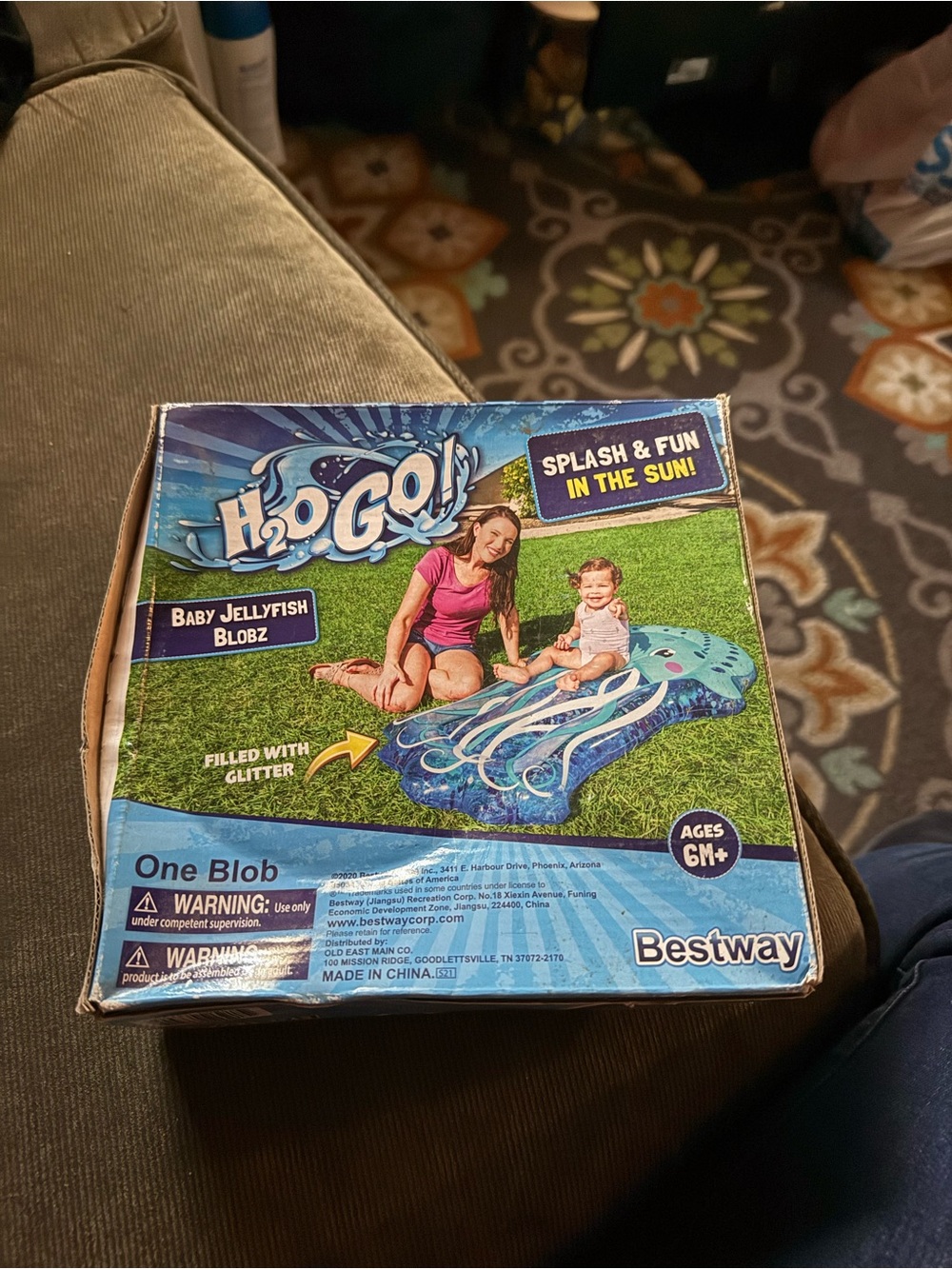 Bestway H2O Go Baby Jellyfish Splash Mat - Blue